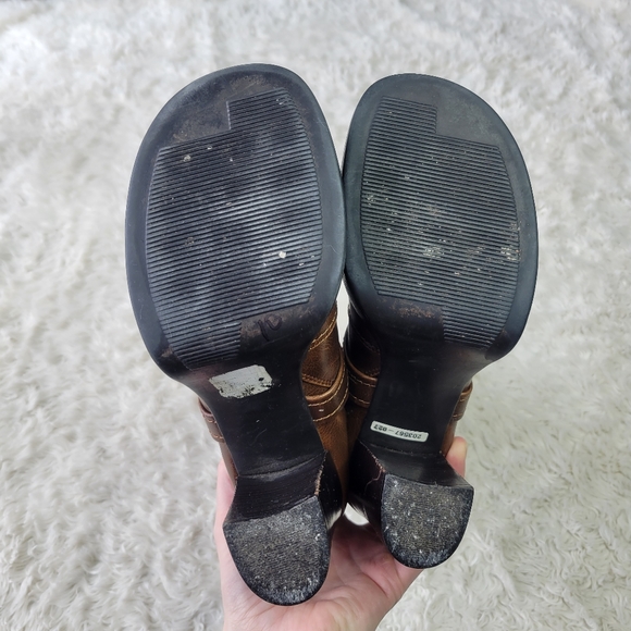 Sketchers vintage Y2K chunky platform brown heeled boot 8 - Picture 7 of 9